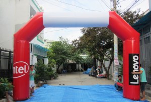 Cổng chào hơi vuông - Cổng hơi hình vuông